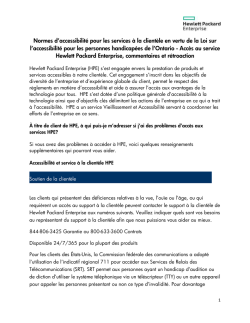 Accès aux services et commentaires (PDF, 268 Ko)