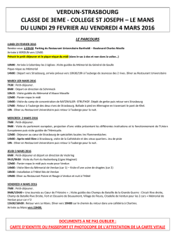 Programme et consignes - Ecole-Coll&egrave;ge Saint