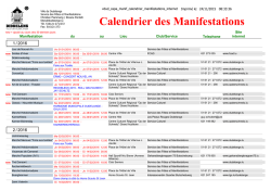 F&ecirc;tes et manifestations