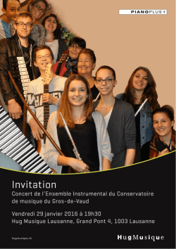 Invitation  - Conservatoire du Gros-de-Vaud