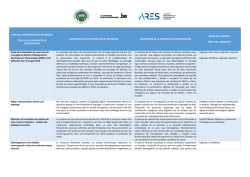 titre de la proposition de recherche título de la propuesta de