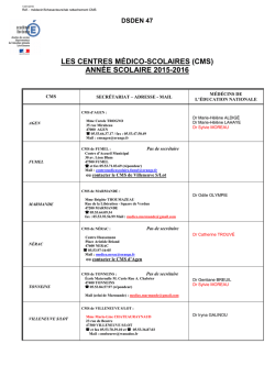 tab rattachement cms