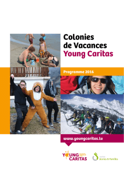 Colonies de Vacances Young Caritas