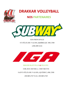 drakkar volleyball nos partenaires