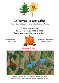 Le Tournesol va dans la for&ecirc;t