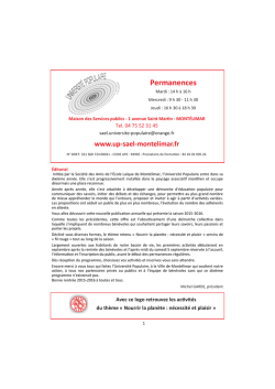 T&eacute;l&eacute;charger le programme - universit&eacute; populaire montelimar