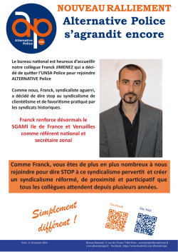 28 01 2016 franck jimenez - Alternative Police CFDT