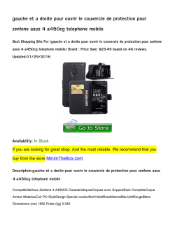 gauche et a droite pour ouvrir le couvercle de protection pour