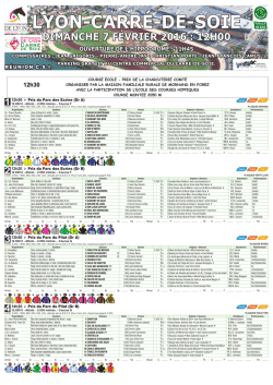 T&eacute;l&eacute;chargez Le programme - F&eacute;d&eacute;ration Centre-Est