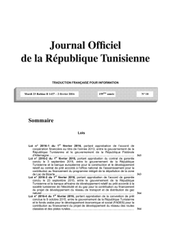 T&eacute;l&eacute;charger la version fran&ccedil;aise de ce JORT en format PDF