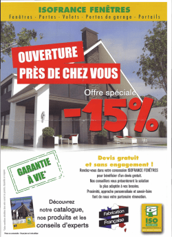 isofrance fen&euml;tre