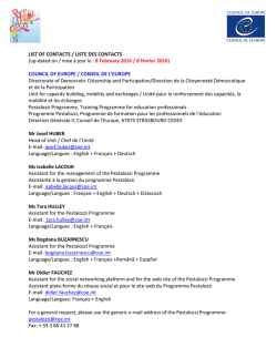 The National Liaison Officers (NLOs)