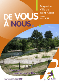 "De Vous A Nous" F&eacute;vrier 2016