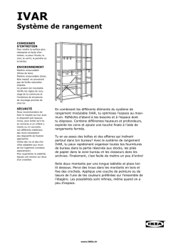 IVAR système de rangement