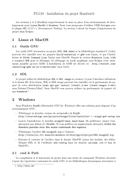 Proc&eacute;dure d`installation