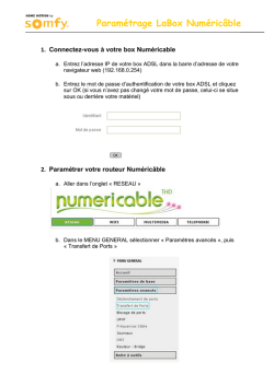 Param&eacute;trage LaBox Num&eacute;ric&acirc;ble
