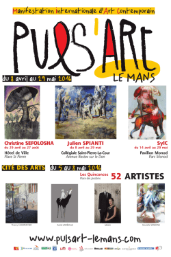 Affiche Puls`Art 2016
