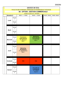 s6 gestion commerciale - Facult&eacute; des Sciences Juridiques