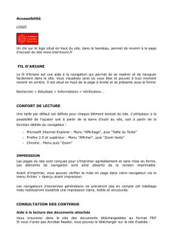 Politique d`accessibilit&eacute;