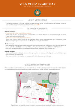 Proc&eacute;dure autocars RG