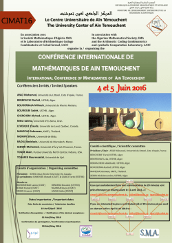 Lire la suite... - Centre Universitaire de Ain