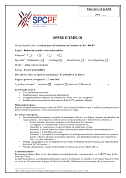 offre d`emploi
