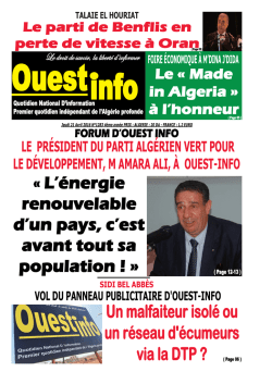 Jeudi 21 Avril 2016 - Ouest-Info