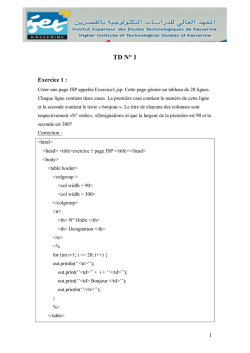 TD N&deg; 1