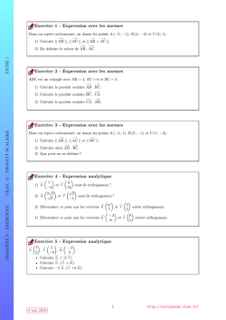 Exercice 1 - RallyMaths