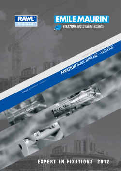 fixation boulonnerie &ndash;visserie