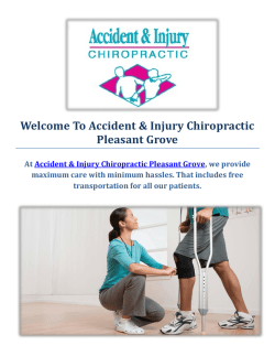 Accident & Injury Chiropractic Pleasant Grove | Car Accident Chiropractor