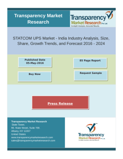STATCOM UPS Market Size 2016 - 2024