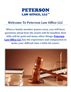 Peterson Law Office LLC | Estate Planning Lawyer