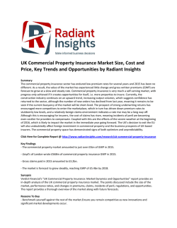 UK Commercial Property Insurance Market Size, Cost and Price, Opportunities by Radiant Insights