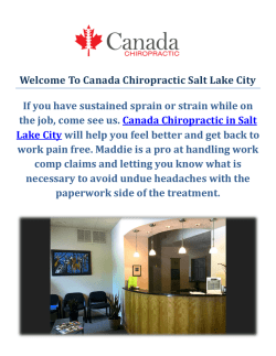  Canada Chiropractic Therapy SLC | The best Chiropractors in Salt Lake City