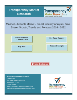 Marine Lubricants Market Share 2014 - 2022