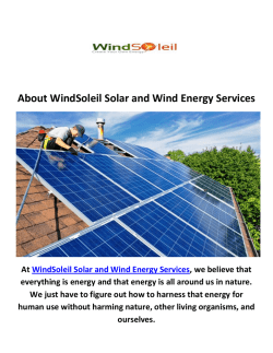 WindSoleil Commercial Solar Installation Service in Chicago, IL