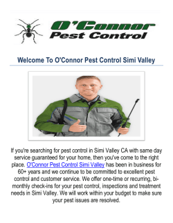 O'Connor Pest Control Company Simi Valley CA