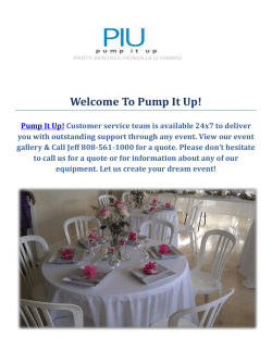 Pump It Up! Party Rentals Events in Honolulu