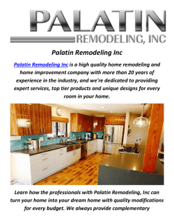 Home Remodeling Contractor in Los Angeles by Palatin Remodeling Inc