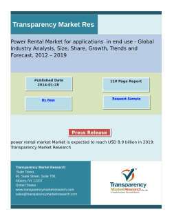 Power Rental Market