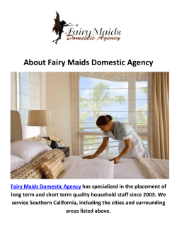 Fairy Maid Domestic Agency | Malibu Maid Service
