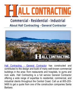Hall Contracting-construction companies in Santa Barbara, CA