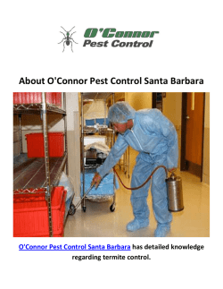 O'Connor Pest Exterminators in Santa Barbara, CA