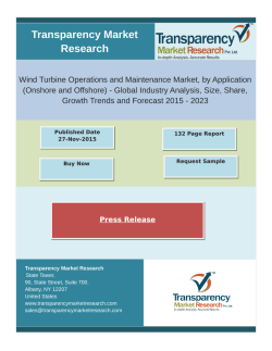 Wind Turbine Operations and Maintenance Market Share 2015 - 2023