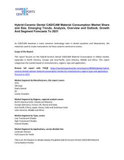 Hybrid-Ceramic Dental CAD/CAM Material Consumption Market Trends, Price, Demand and Forecasts To 2021