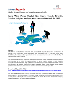 India Wind Power Market Share, Growth and Overview To 2030: Hexa Reports