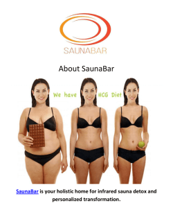 SaunaBar : HCG Diet Program in Los Angeles, CA