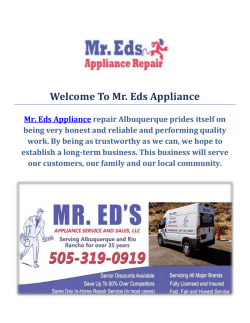 Mr. Eds Appliance Repair Service in Albuquerque