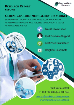 Wearable Medical Devices Market value to reach $11.18 Bn in 2020 growing at a CAGR of 19.58%